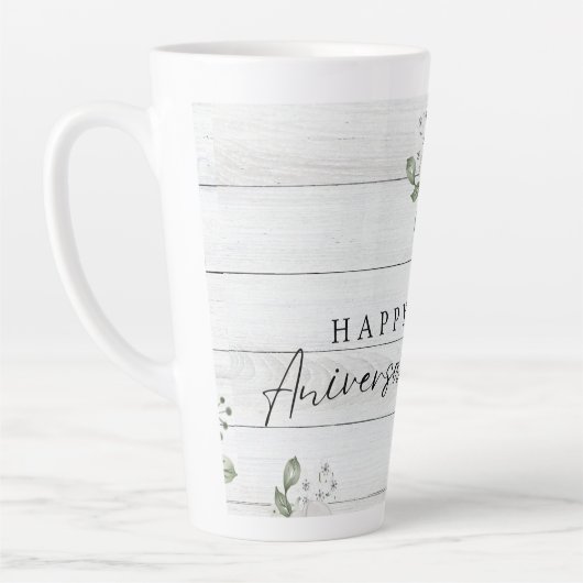 幸せなアニバーサリー カフェラテマグ (左)