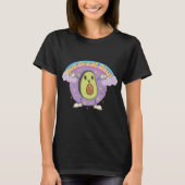 幸せなアボカド笑顔 Tシャツ (正面)