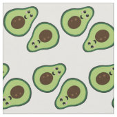 幸せなアボカド ファブリック (クローズアップ)