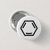 幸せなアレーン(、黒独身のな) 缶バッジ (正面&裏面)