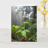 幸せなアースデーの雨林カード カード (黄色い花)