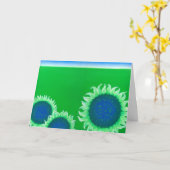 "幸せなアースデー!" カード (黄色い花)