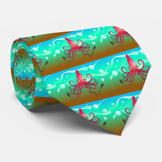 幸せなイカ ネクタイ (ロール)