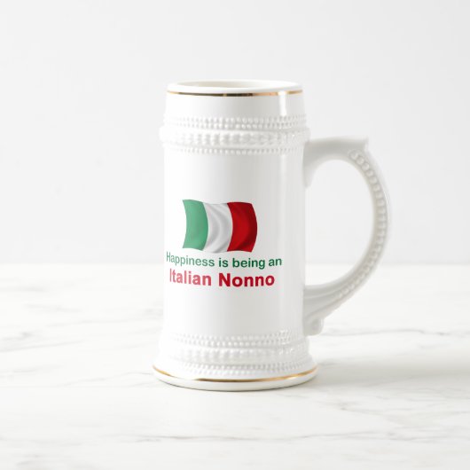 幸せなイタリア語Nonno ビールジョッキ (右)