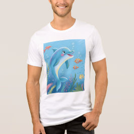 幸せなイルカの瞬間 トライブレンドTシャツ