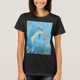 幸せなイルカの瞬間 Tシャツ