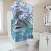 幸せなイルカ シャワーカーテン (インサイチュ)