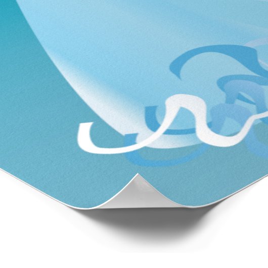 幸せなイルカ ポスター (角)