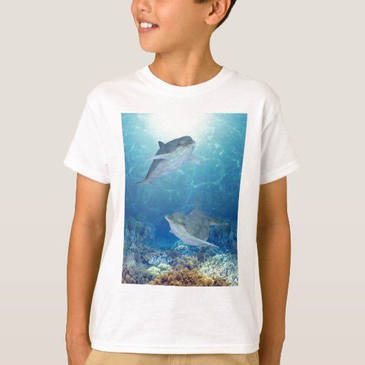 幸せなイルカ Tシャツ (正面)