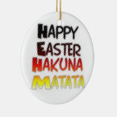 幸せなイースター ハクナマタタ 休暇シーズン セラミックオーナメント (右)