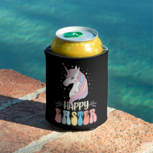 幸せなイースター ユニコーン うさぎ 卵 缶クーラー (インサイチュ プール)