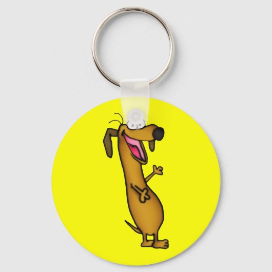 幸せなウインナソーセージKeychain キーホルダー (正面)