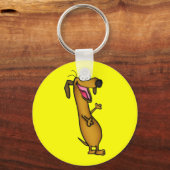 幸せなウインナソーセージKeychain キーホルダー (正面)