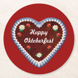 幸せなオクトーバーフェスト（カスタマイズ可能） ペーパーコースター