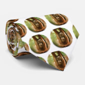 幸せなオランウータンの顔の水玉模様 ネクタイ (ロール)