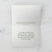 幸せなカエルの勇気付けられる カード (内部)