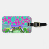 幸せなカエル ラゲッジタグ (正面横)