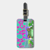 幸せなカエル ラゲッジタグ (正面縦)