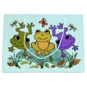 幸せなカエル ラージペーパーバッグ (正面)