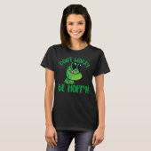 幸せなカエル 笑顔のカエルのイラスト Tシャツ (正面フル)