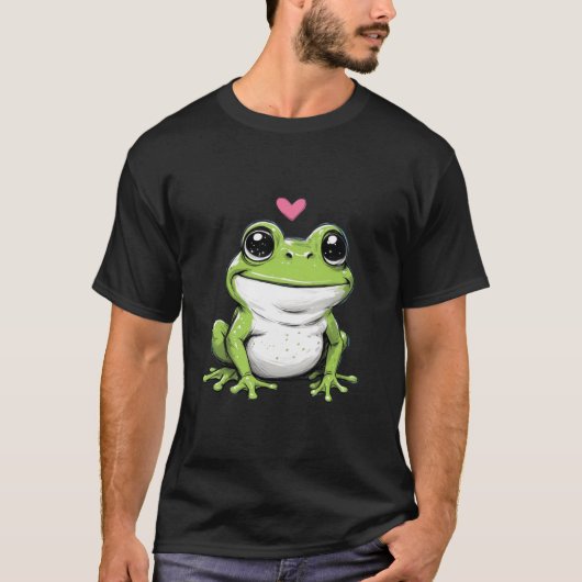 幸せなカエル Tシャツ (正面)