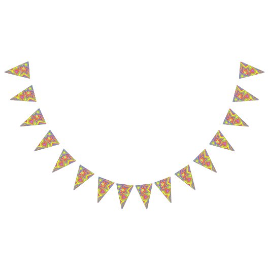 "幸せなカスタムな三角形のパーティーの旗布の旗" バンティングフラッグ (全)