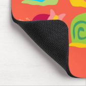 幸せなカタツムリのかわいいカタツムリ マウスパッド (コーナー)