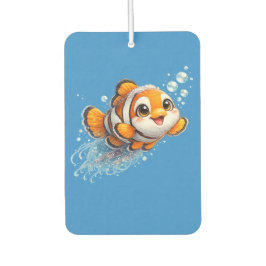 幸せなカッコウアカ clownfish 熱帯海洋生物イラスト カーエアーフレッシュナー
