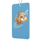 幸せなカッコウアカ clownfish 熱帯海洋生物イラスト カーエアーフレッシュナー (左)