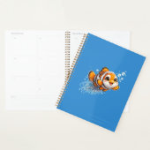 幸せなカッコウアカ clownfish 熱帯海洋生物イラスト プランナー手帳 (ディスプレー)