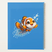 幸せなカッコウアカ clownfish 熱帯海洋生物イラスト プランナー手帳 (裏面)