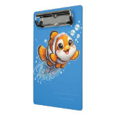 幸せなカッコウアカ clownfish 熱帯海洋生物イラスト ミニクリップボード (アングル2)