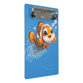幸せなカッコウアカ clownfish 熱帯海洋生物イラスト ミニクリップボード (アングル)