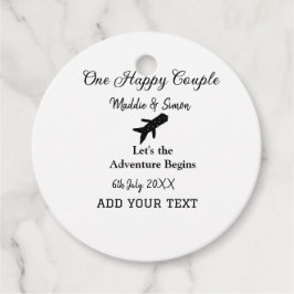 幸せなカップルと一緒に冒険が始まるウェディングコ フェイバータグ
