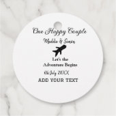 幸せなカップルと一緒に冒険が始まるウェディングコ フェイバータグ (裏面)