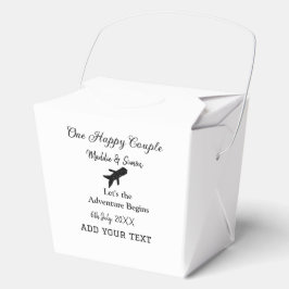 幸せなカップルと一緒に冒険が始まるウェディングコ フェイバーボックス