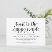 幸せなカップルに乾杯　結婚式リハーサルディナー 招待状 (スタンド正面)