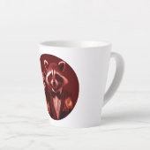 幸せなカップルのミスター・アンド・ミセス・レイクーン カフェラテマグ (右アングル)