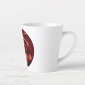 幸せなカップルのミスター・アンド・ミセス・レイクーン カフェラテマグ (右)