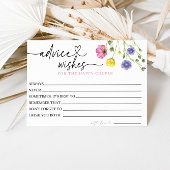 幸せなカップルへのアドバイスと願いカード エンクロージャーカード