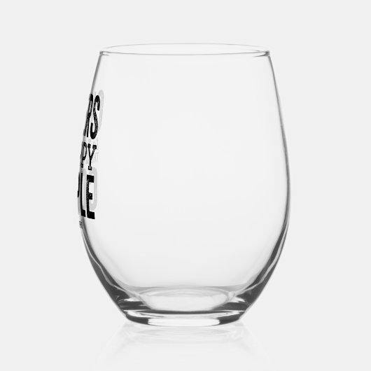 幸せなカップルへの婚約した結婚応援 ステムなしワイングラス (左)