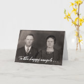 幸せなカップルへ。グリーティングカード。 カード (黄色い花)