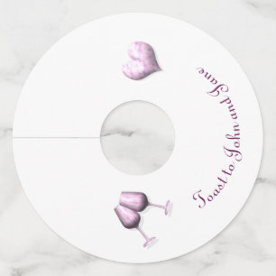 幸せなカップルを焼いて下さい ワイングラスタグ