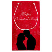 幸せなカップル スモールペーパーバッグ (裏面)