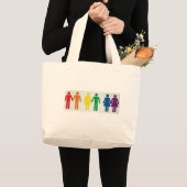 幸せなカップル ラージトートバッグ (正面(商品))
