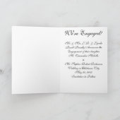 幸せなカップル 案内状 (内部)