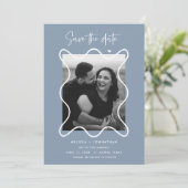 幸せなカップル　結婚式のご案内 保存日付 セーブザデート (スタンド正面)