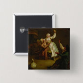 幸せなカップル 缶バッジ (正面&裏面)