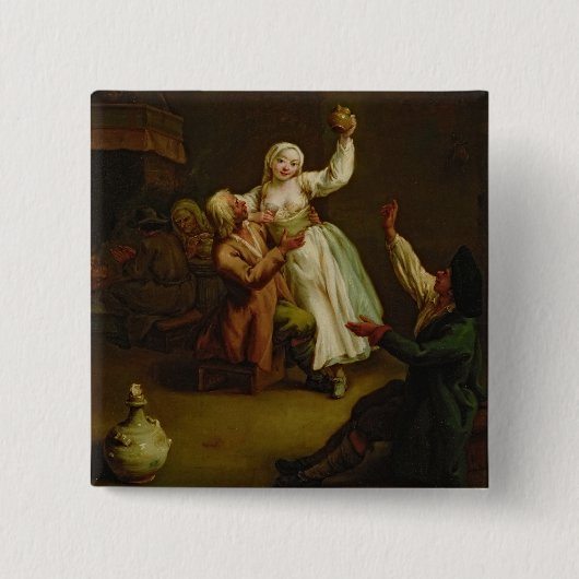 幸せなカップル 缶バッジ (正面)