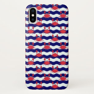 幸せなカニパターン iPhone X ケース